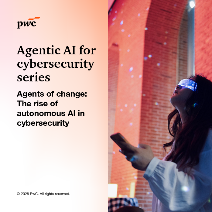 PwC's tweet image. Cybersecurity leadership is being tested. Autonomous #AI now acts at machine speed without human instruction. This is a shift in who makes mission critical decisions. Are leaders ready to govern digital teammates? pwc.to/4fY9LdG #AgenticAI #Cybersecurity