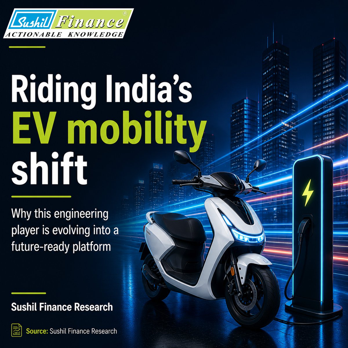 sushilfinance's tweet photo. 📢  Initiating Coverage – Greaves Cotton Limited. 

We expect Greaves Cotton Limited to deliver healthy revenue growth over FY2025–FY2028E, driven by scale-up in the electric mobility segment, steady performance in the core engineering business, and execution under the https://t.co/D0Z6GQDzZI framework. The EV business is expected to contribute a higher share of incremental revenues, supported by distribution expansion and improving adoption in last-mile mobility, while the legacy business continues to provide stability and cash flows. We estimate EBITDA and PAT margins to gradually improve over the medium term, led by operating leverage in the EV segment, cost optimization, and a stable contribution from the core business. Our EPS estimates stand at Rs.5.1, Rs.5.7, and Rs.5.7 for FY2026E, FY2027E, and FY2028E, respectively. Assigning a P/E multiple of 36x on FY2028E EPS, we arrive at a target price of Rs.204, implying an upside of ~23% from the CMP of Rs.166, we initiate coverage on Greaves Cotton Limited with a BUY
rating, with an investment horizon of 24–30 months.

📩 Comment "GREAVES" to get the full report 

🔗 For the Disclaimer, check our Link-in-Bio
.
.
.
.
.
.
.
.
.
.
.
.
.
#stockreccomendation #topstocks #stockmarkettip