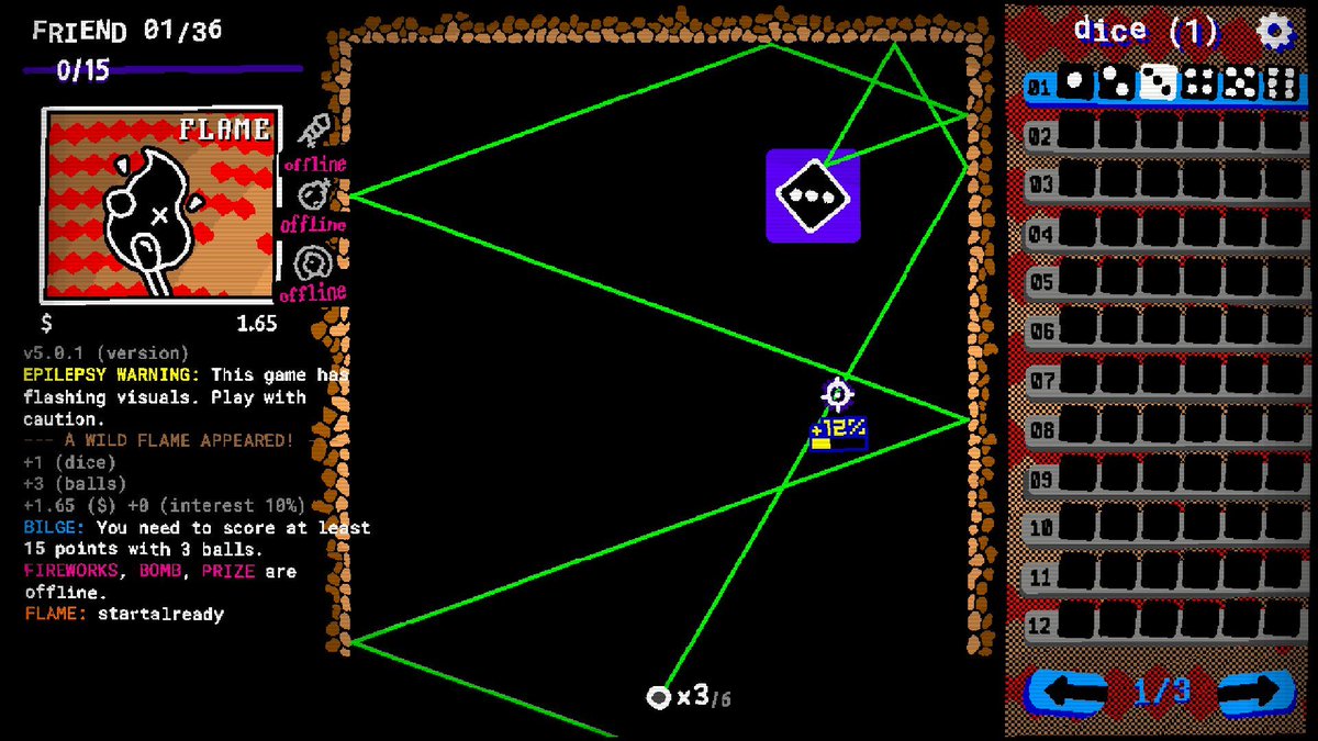 gamewith_review's tweet photo. Steam『ステッカー/ボール(STICKER/BALL)』発売中!
ビリヤード×ピンボール風のデッキ構築ローグライク!
✅️ボールをサイコロに当ててポイントを稼げ!
✅️「うんち」や「クモ」など多彩なステッカーでコンボを狙おう!
✅️30%オフ��購入できるセールが実施中!
#STICKERBALL
▼詳細はこちら
https://t.co/4RVE07W4iv