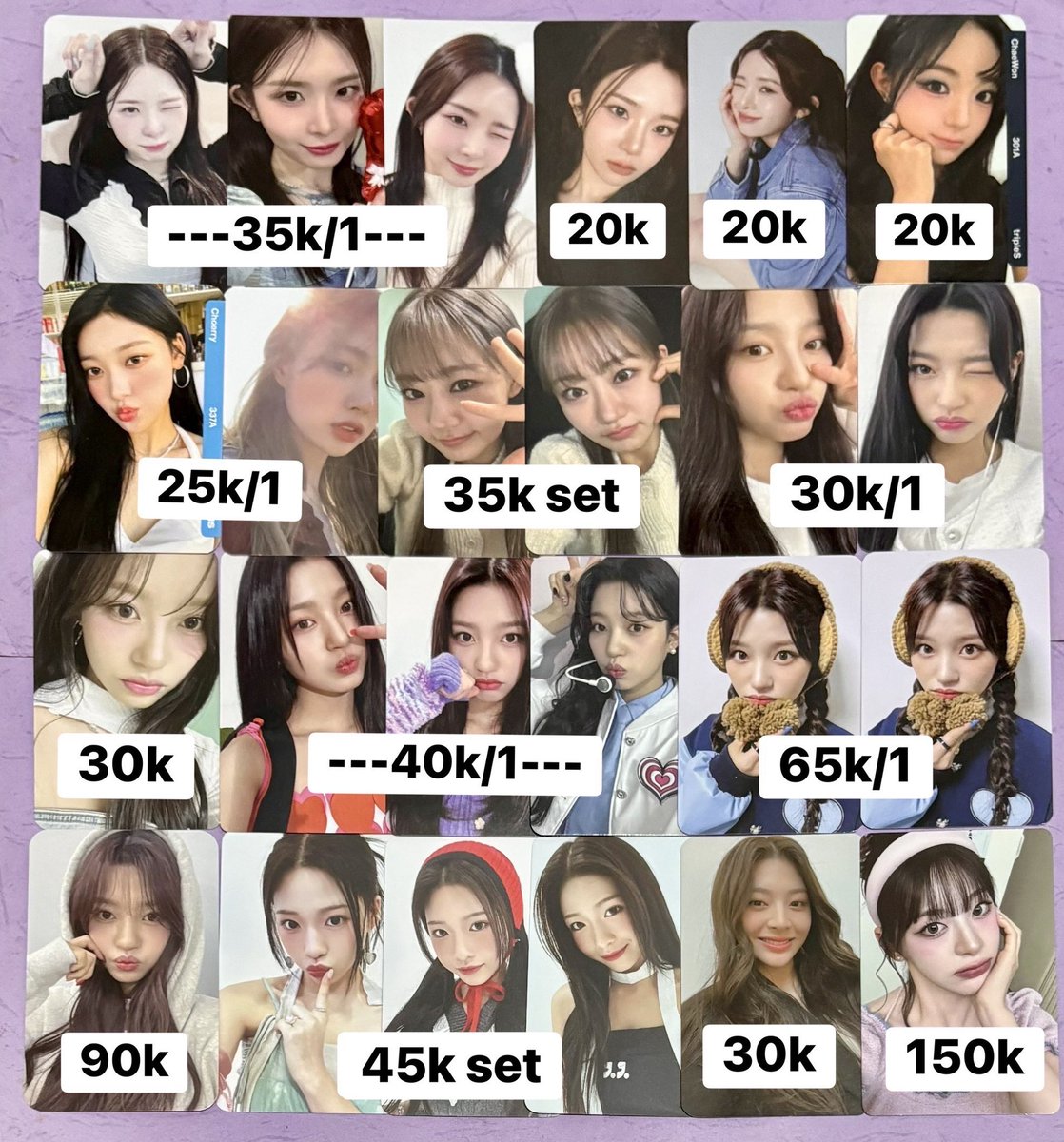 ivesseraa's tweet photo. wts // want to sell

- price on pic, negotiable
- keep event ✓
- ww shipping ✓
📍ina, jkt

❗️read carrd❗️
t. triples kotone s11 chaewon s21 artms loona choerry izone hyewon kiof kiss of life julie csr duna rescene zena stayc seeun irris i.l nina adya yeonsu chaeeun pc photocard https://t.co/Nz2s17sboJ