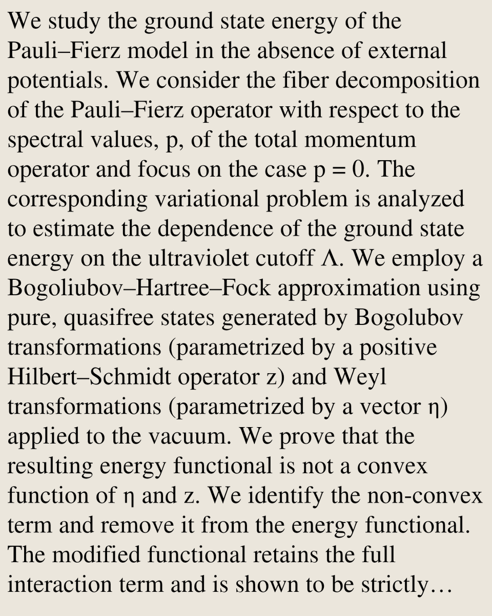 Mathematical Physics Papers tweet media