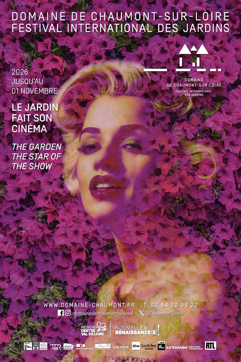 Chaumont_Loire's tweet photo. FESTIVAL INTERNATIONAL DES JARDINS DE CHAUMONT SUR LOIRE
🎥🎬«  le jardin fait son cinéma » 🎬🎥
Scènes-clés, références à des chefs-d’œuvre du cinéma, autant qu’à des réalisations populaires du 7ème art sont au rendez-vous de cette édition jusqu’au 1er novembre 2026 https://t.co/s81pAJiMdE