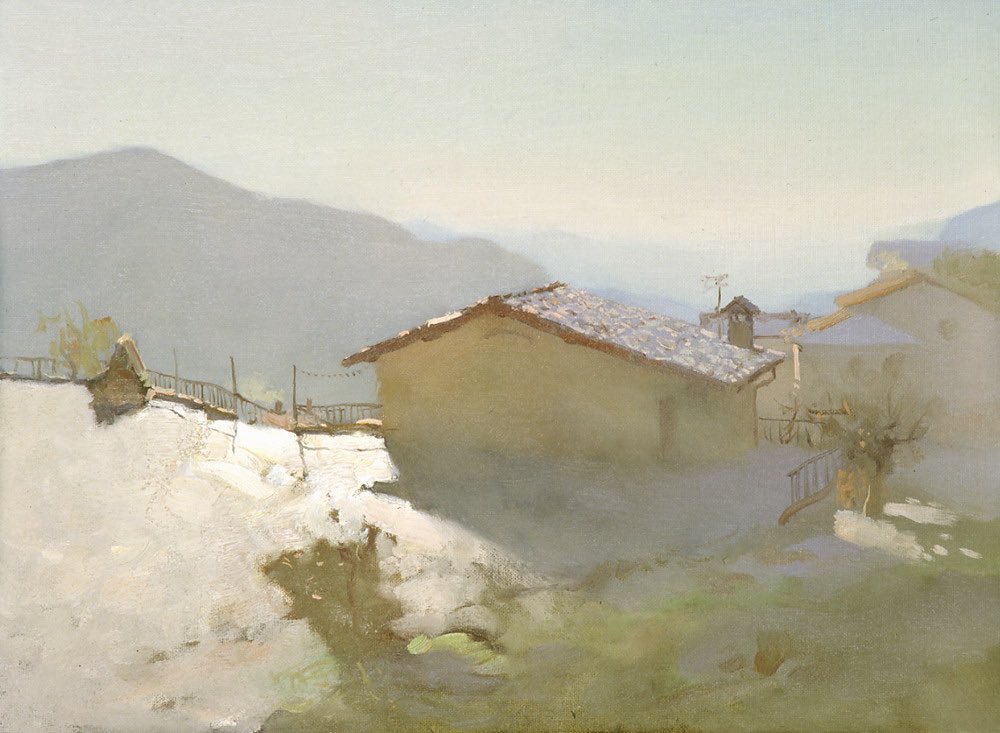 Bato Dugarzhapov, Russian. Painting- The Alps. 2000.