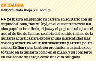 ColectivoLaika's tweet photo. Mondosonoro Noroeste recomienda en su último número el concierto de Zé Ibarra en la sala Borja el sábado 16 de mayo.

Entradas disponibles en Ingresse, Bicoca Records, Bizarro, Dimmer y Nuberu https://t.co/buDJWJMiPm