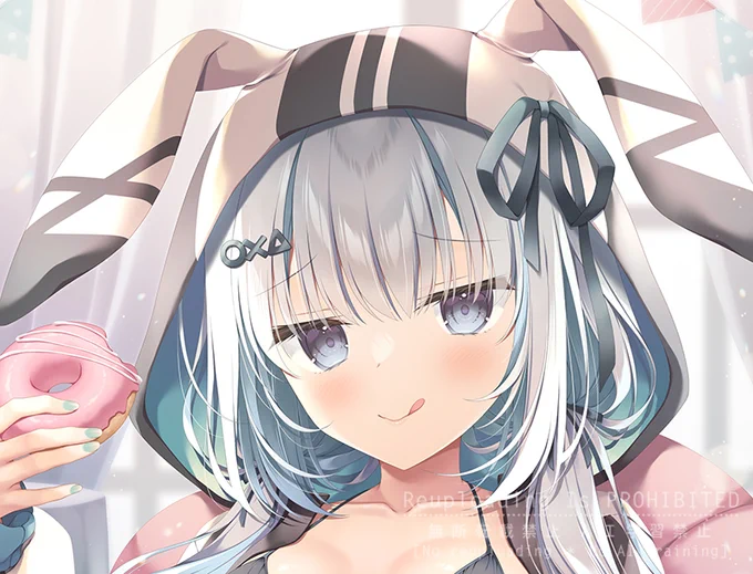 ◆ 電撃萌王6月号 ◆ 『水着Girlsカーニバル』 1枚描かせていただきました! パーカー×マイクロビキニなゲーマーちゃんです 全体図は本誌にてご覧いただけますと嬉しいです
