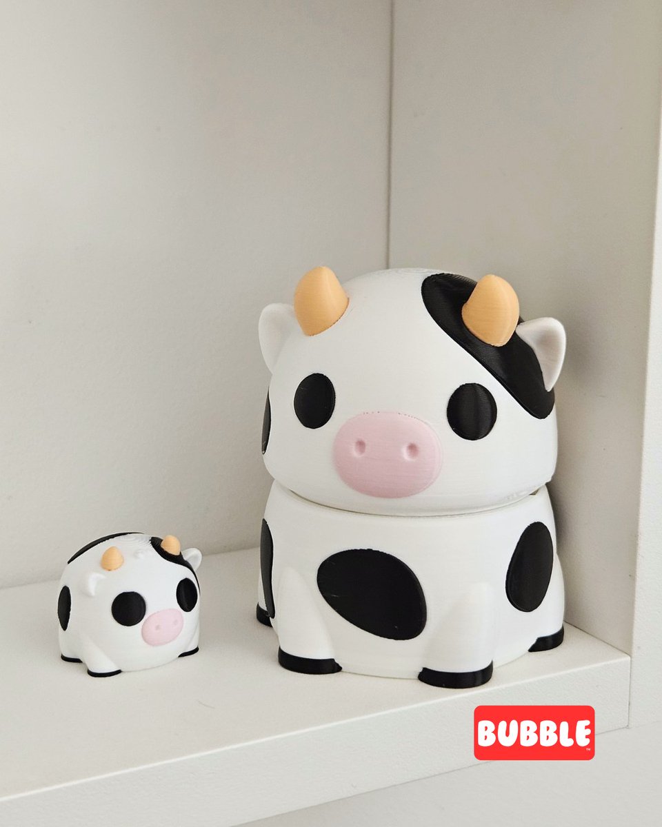 Bubb3d's tweet image. 🐄 Bubble Container Cow • 3D files
➡️ Download 3D print model: cults3d.com/:4391556
💡 Designed by Bubble3D

@cults3d #3DPrinting #3DPrinter #Printable #STLfile