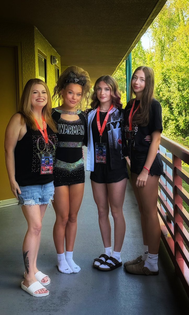 tuckergirl's tweet photo. Third time at Cheerleading Worlds for my oldest. So proud of her &amp; her amazing team. Grateful her sisters &amp; I got the opportunity to support her in Orlando last week. 🎀💕 https://t.co/ztIDv9ECpe