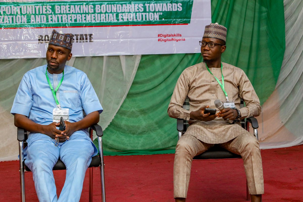 ismbaya's tweet photo. As Founder of @optimosglobalhq, I had the opportunity to speak at the @NITDANigeria – @BICTDA_Borno Stakeholders Engagement in Maiduguri.

Honored to speak at the Fireside Chat on Innovation &amp; Entrepreneurship with fellow founders. https://t.co/x5Ql13nAKj