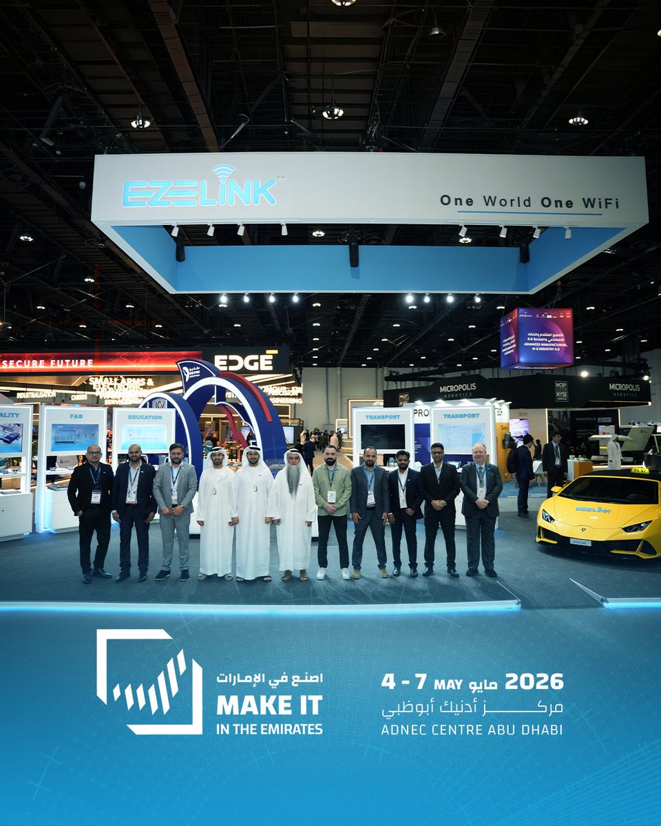 EzelinkT's tweet photo. Day 2 of MIITE 2026.
We’re here, and we’re ready! 🙌
Come find us at Hall 7 Booth AI24— let’s connect! 👋
#EZELINK #OneWorldOneWiFi #MIITE2026 #Day2 #MakeItInTheEmirates https://t.co/4x2ufrsn2m