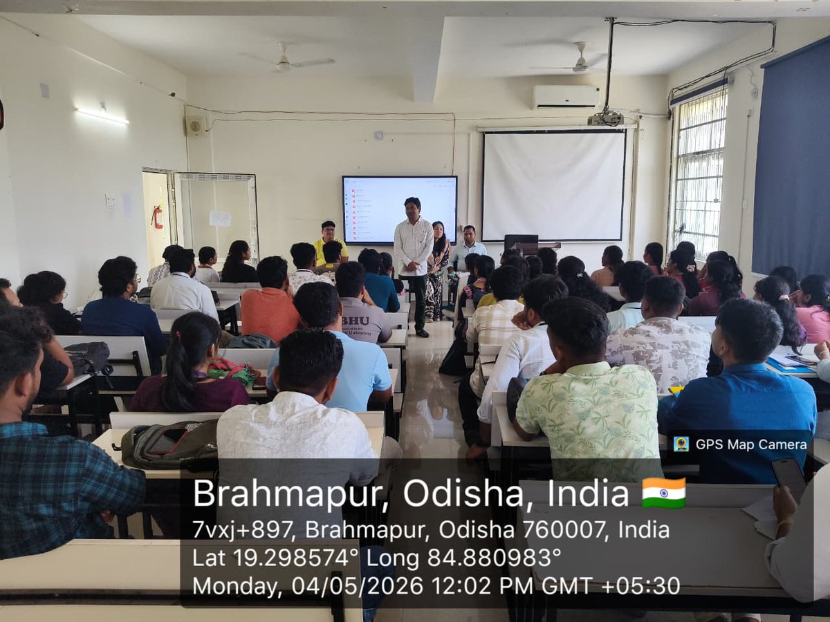 BUniversiy's tweet photo. Dept. of Journalism &amp; Mass communication Berhampur University , observed World Press Freedom Day with a lecture by Shri Rajeev Rathan, State Special Correspondent, The Pioneer. He spoke on the role of media and challenges to press freedom. @DHE_Odisha https://t.co/VprYNG6Jaw