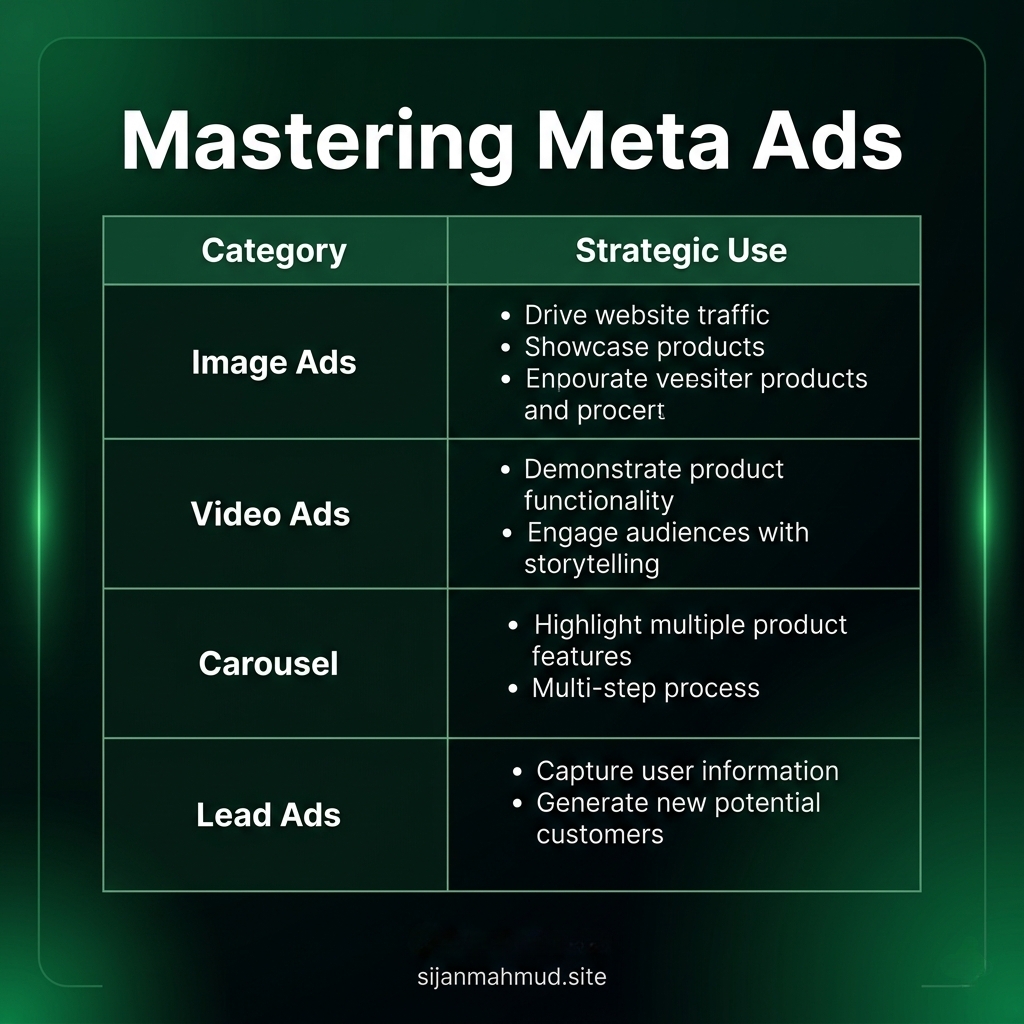 Sijan_82's tweet photo. Stop wasting your ad budget on random boosts! 📉

Choosing the right Meta Ad type is the secret to high-ROI campaigns. From driving traffic to capturing leads, strategy is everything. 🚀

#MetaAds #DigitalMarketing #Sijanmahmud https://t.co/aBQqzCO13n