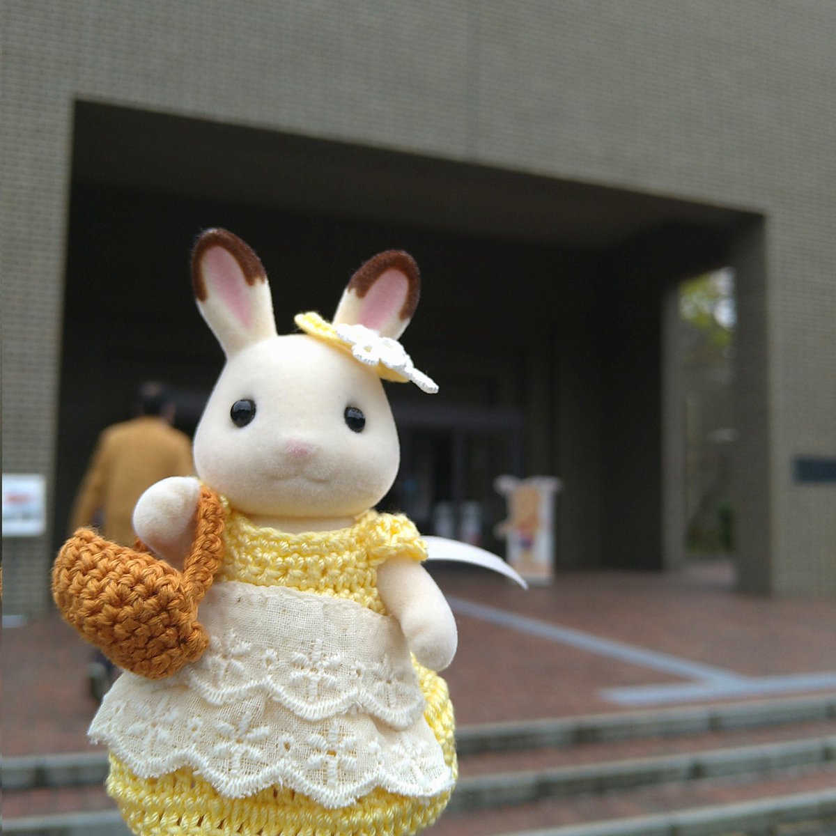 てんちゃん来る前に、実家の奈良に１人で帰る時に連れていきましたよ🥰橿考研の付属博物館とかに一緒に行ったな🐰ミニチュアフードのサンドイッチと水筒も持たせたな🤗
#ささやかなぬい活