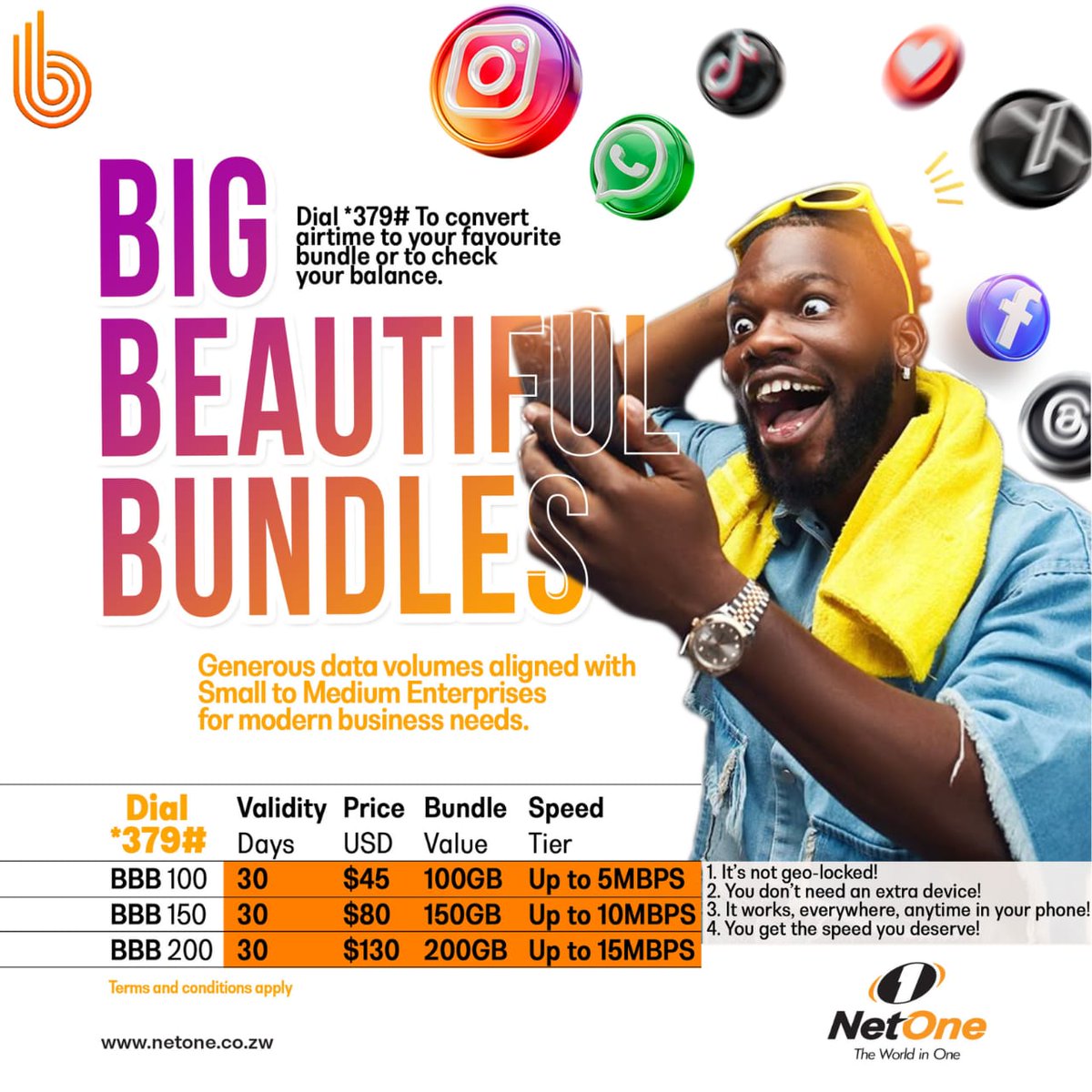 NetOne Cellular tweet media