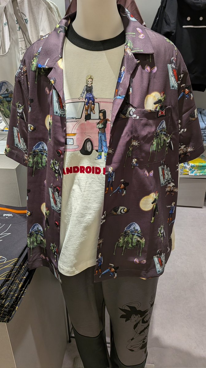 ドラゴンボールZグラニフコラボのマネキン！！

人造人間コーデ良い感じ！

#ドラゴンボール #DragonBall