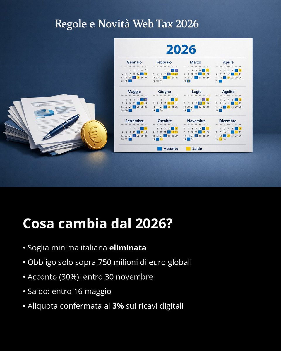 Web Tax e-commerce: quando si paga davvero? Scopri i casi di esenzione, come chiedere il rimborso e le nuove regole dal 2026. Tutto quello che devi sapere per non sbagliare con la Digital Services Tax! 💻🇮🇹
2lnk.io/Hq2Jw