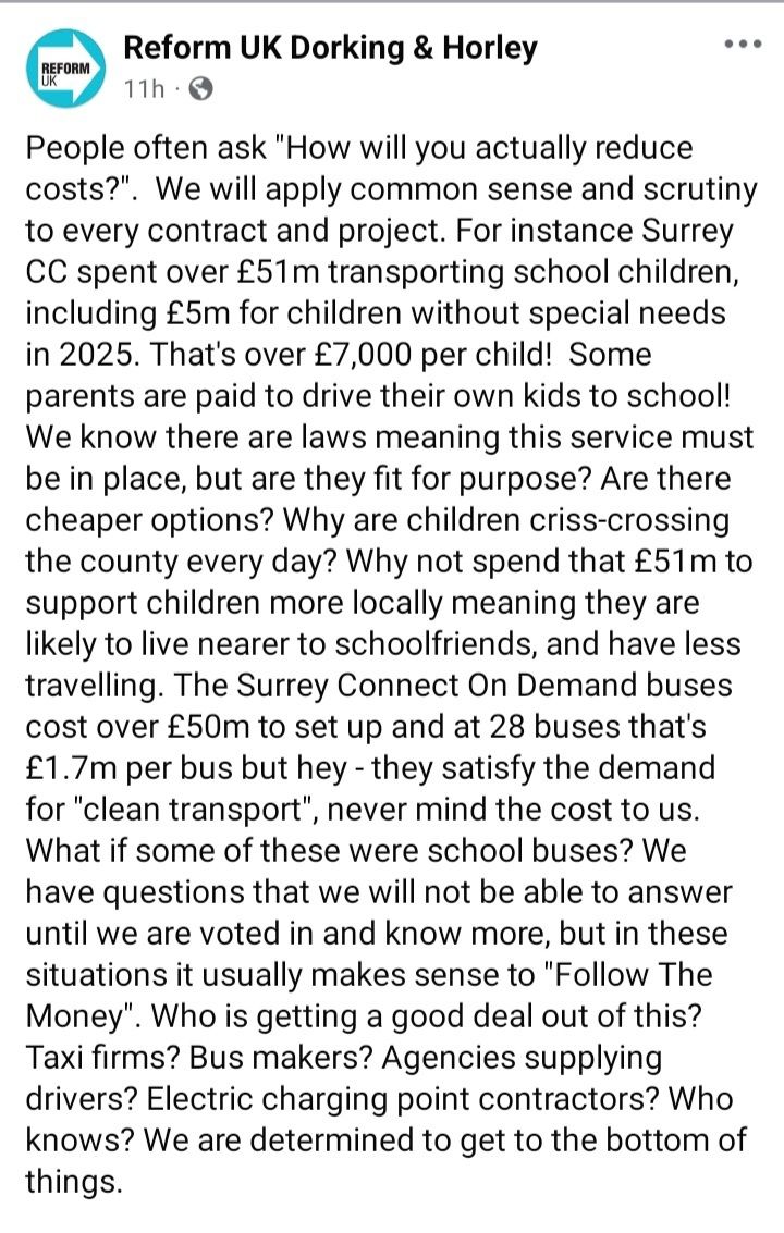 ReformDH's tweet photo. The Tories for the last decade have spent on a credit card in Surrey. The Lib Dems mirrored this on Mole Valley Council. Reform UK will use common sense to root out waste and ensure fiscal responsibility on the new East Surrey authority. 🗳Vote Reform UK this Thursday. https://t.co/abAM49qHNw