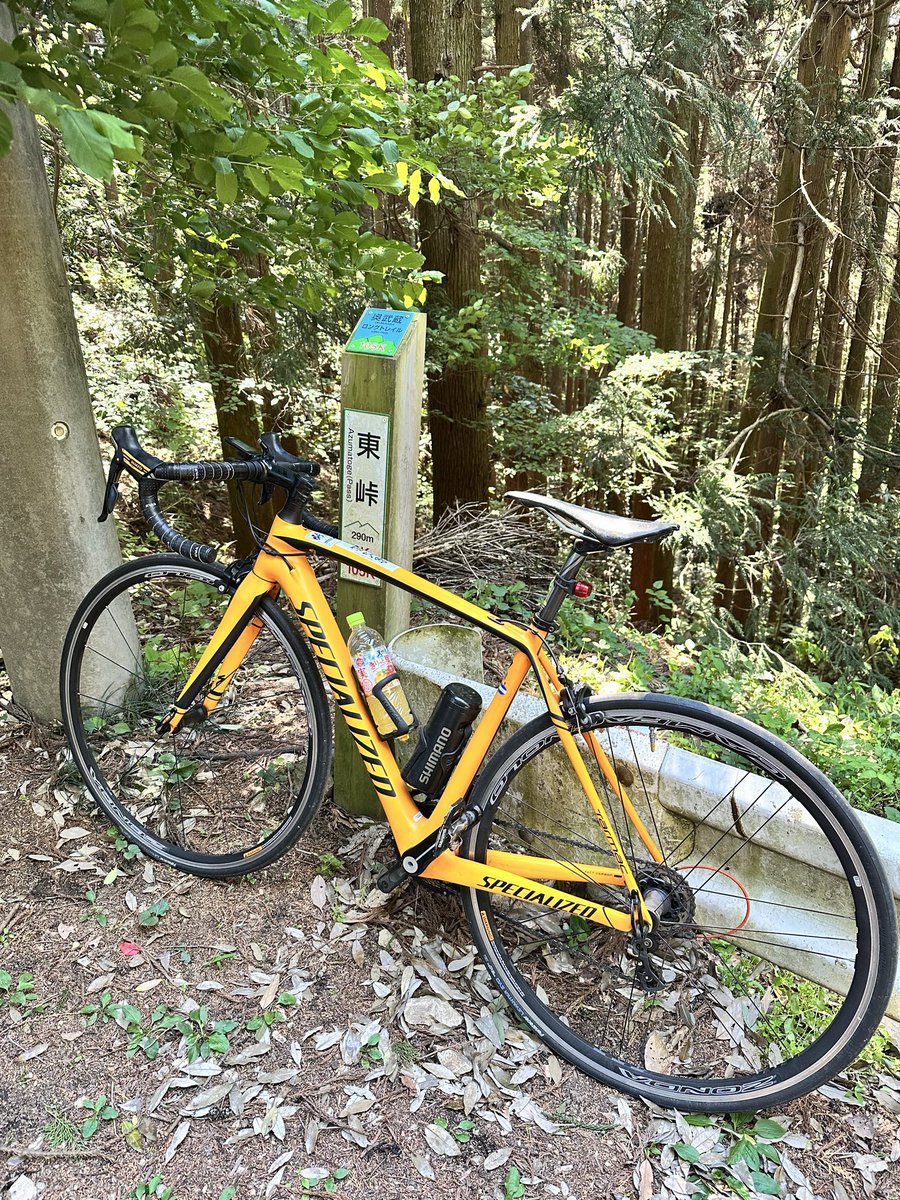 D302K's tweet photo. 川越4:30スタートで飯能の峠3本（山伏、正丸、東）登り川越に戻ってHILL PINE'Sでフィニッシュ107km
#specialized  #山伏峠 #正丸峠 #東峠 #hillpines #iphone14pro https://t.co/FXGnj8n5s7