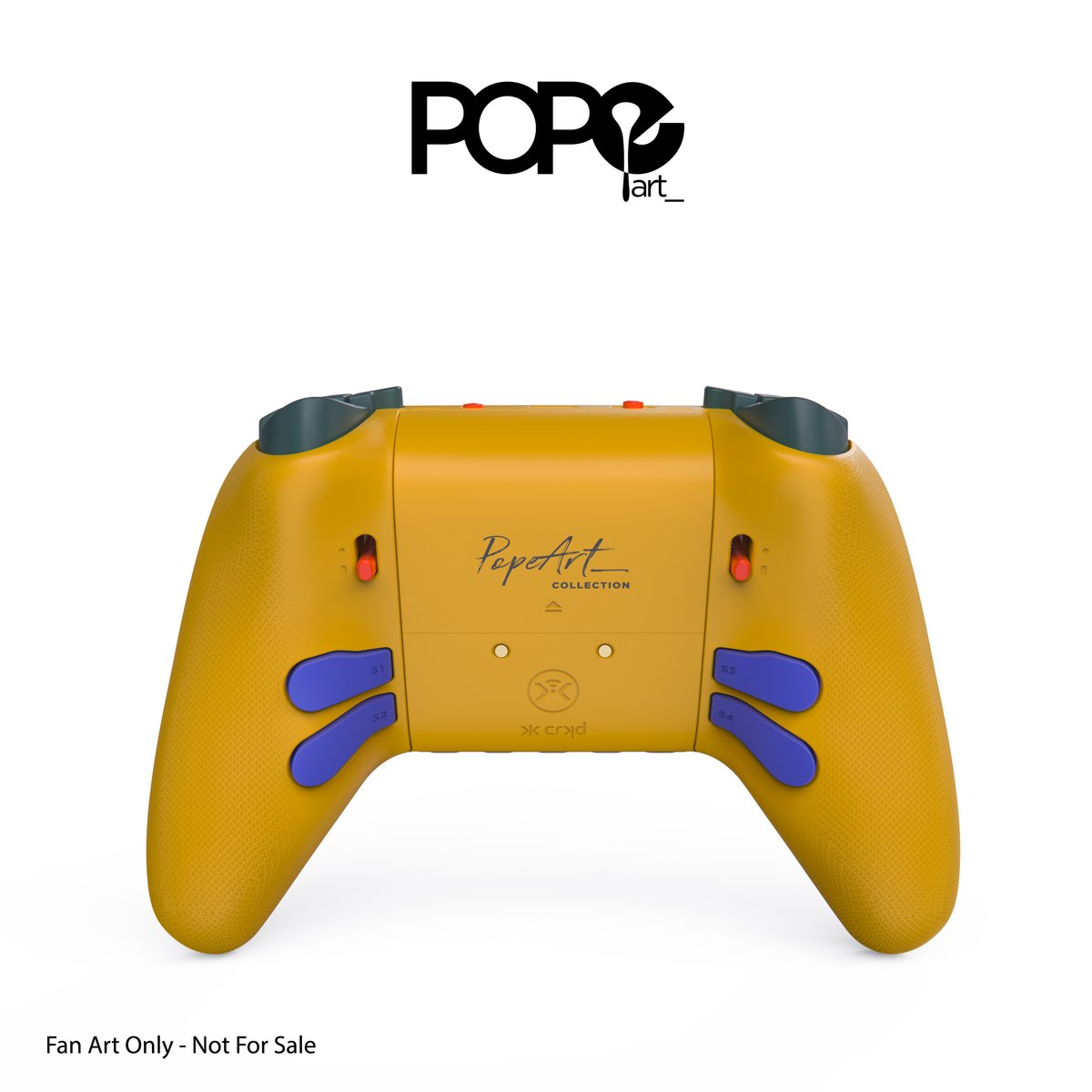 POPeART_'s tweet photo. A #fanart fun one for #Relooted @nyamakop on the new @crkdgg ULTPRO #gaming controller https://t.co/dv99Y4iMaK