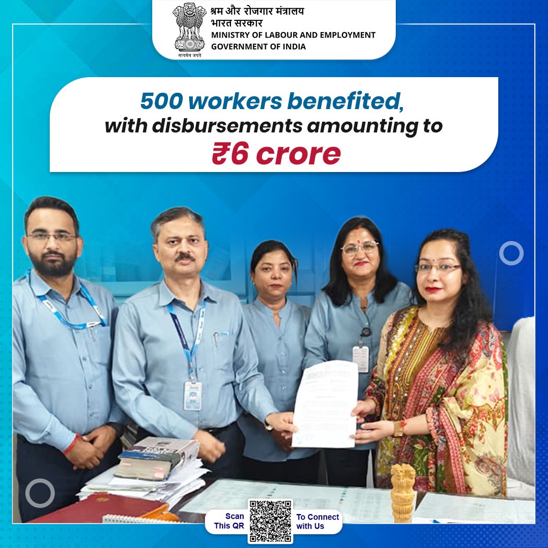 After the intervention of Dy. CLC(C), Dehradun, a Memorandum of Settlement (MoS) was signed between BEL Karmchari Sangathan Union and BEL Kotdwar management on production incentives.

The agreement benefits 500 workmen, amounting to ₹6 crore.

#MoLE