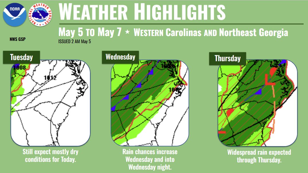 Another quiet day ahead before rain chances start to ramp up on ...
