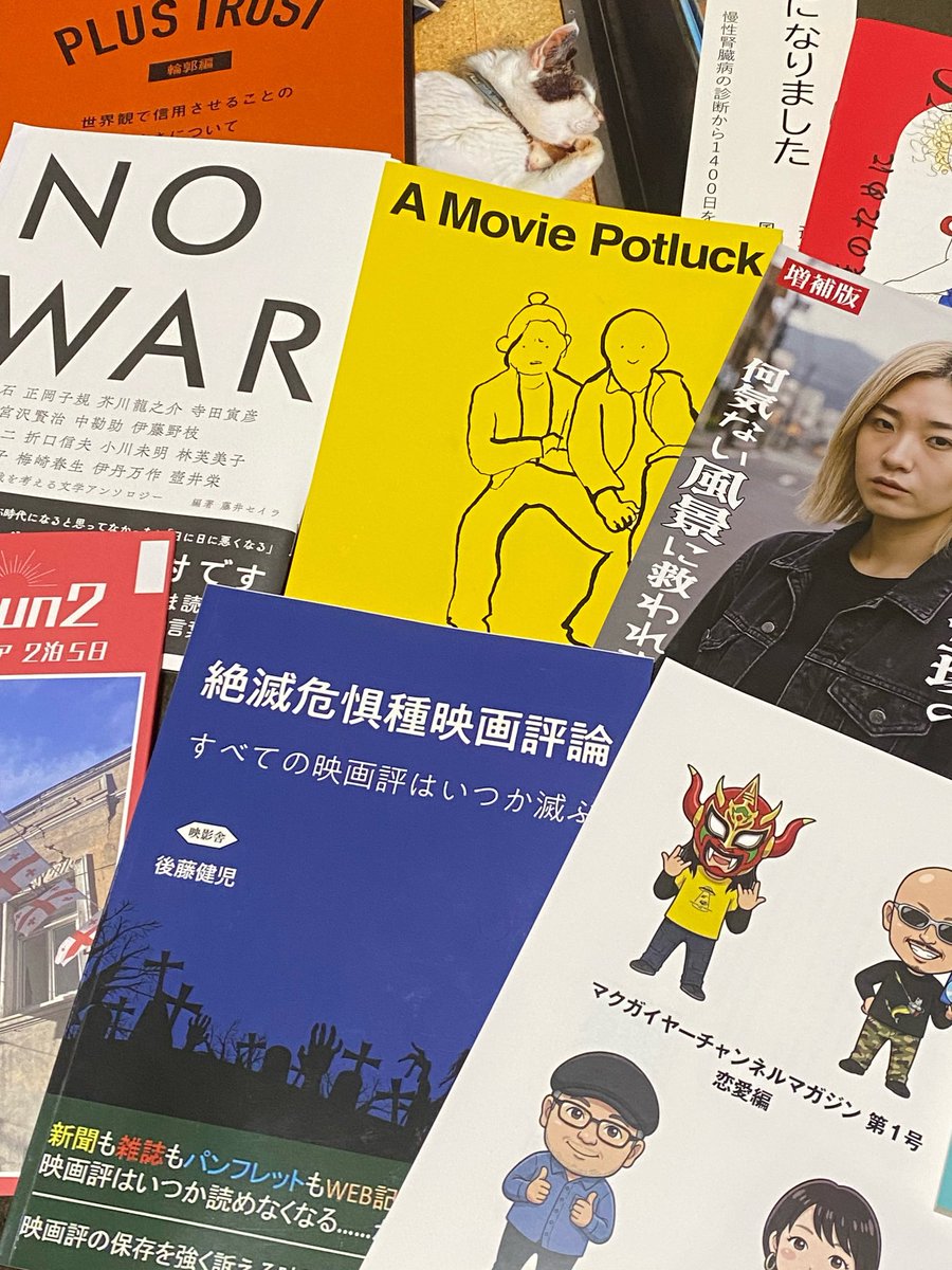 先日は父親と一緒に文フリに一般参加しました！初参加の父親はプロレス、競馬、SFのZINEを中心に購入。自分よりも、うんと若い世代の出店者たちと交流をした模様。「楽しかった」とのことです。豊かな一日でした。(2枚目は私が購入、いただいた本)
#文学フリマ東京４２  #文学フリマで買った本