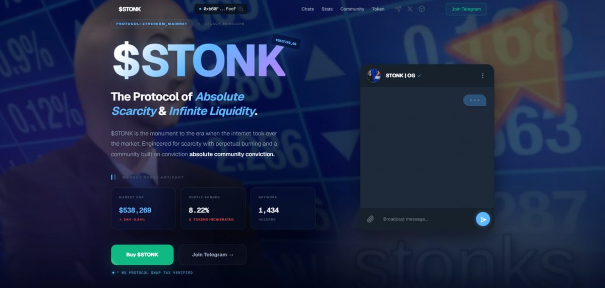 Stonk_OG's tweet photo. $STONK website is now live

https://t.co/9KU8zTshUb

More updates soon https://t.co/ks5IWCfGGT