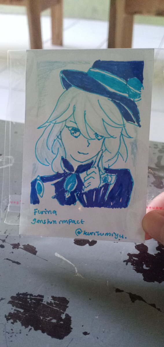 kurisumiyu's tweet photo. Waiting my pupils, and i drawing furina again~
#art #artistbase #drawings #furina #genshinimpact #fanart #furinafanart #manualdrawing https://t.co/bqPRobrETN