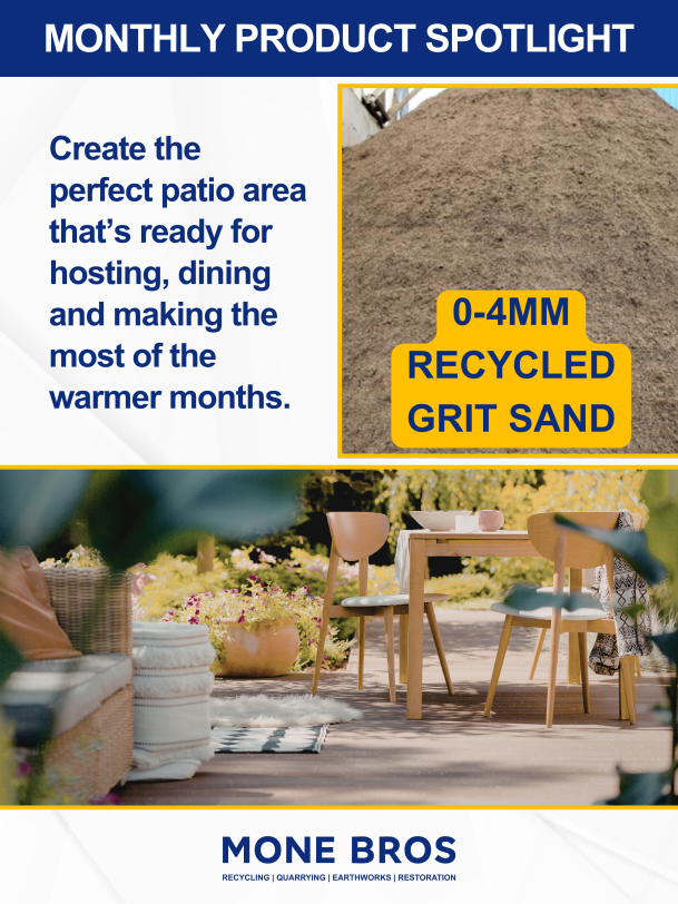 MoneBros's tweet photo. Getting your #garden ready for the summer ☀️
 
Our 0-4mm Recycled Grit Sand is the perfect foundation for a patio area that’s ready for hosting, dining and making the most of the warmer months.
 
Get yours now: https://t.co/u3jBNlK99v https://t.co/boIaDZnYbq