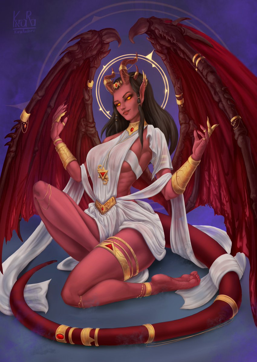 KiraRadaru's tweet photo. Queen of Succubus Guinevere for @stanisgrox 
#commisson #DnD https://t.co/t6JjJgvz1d