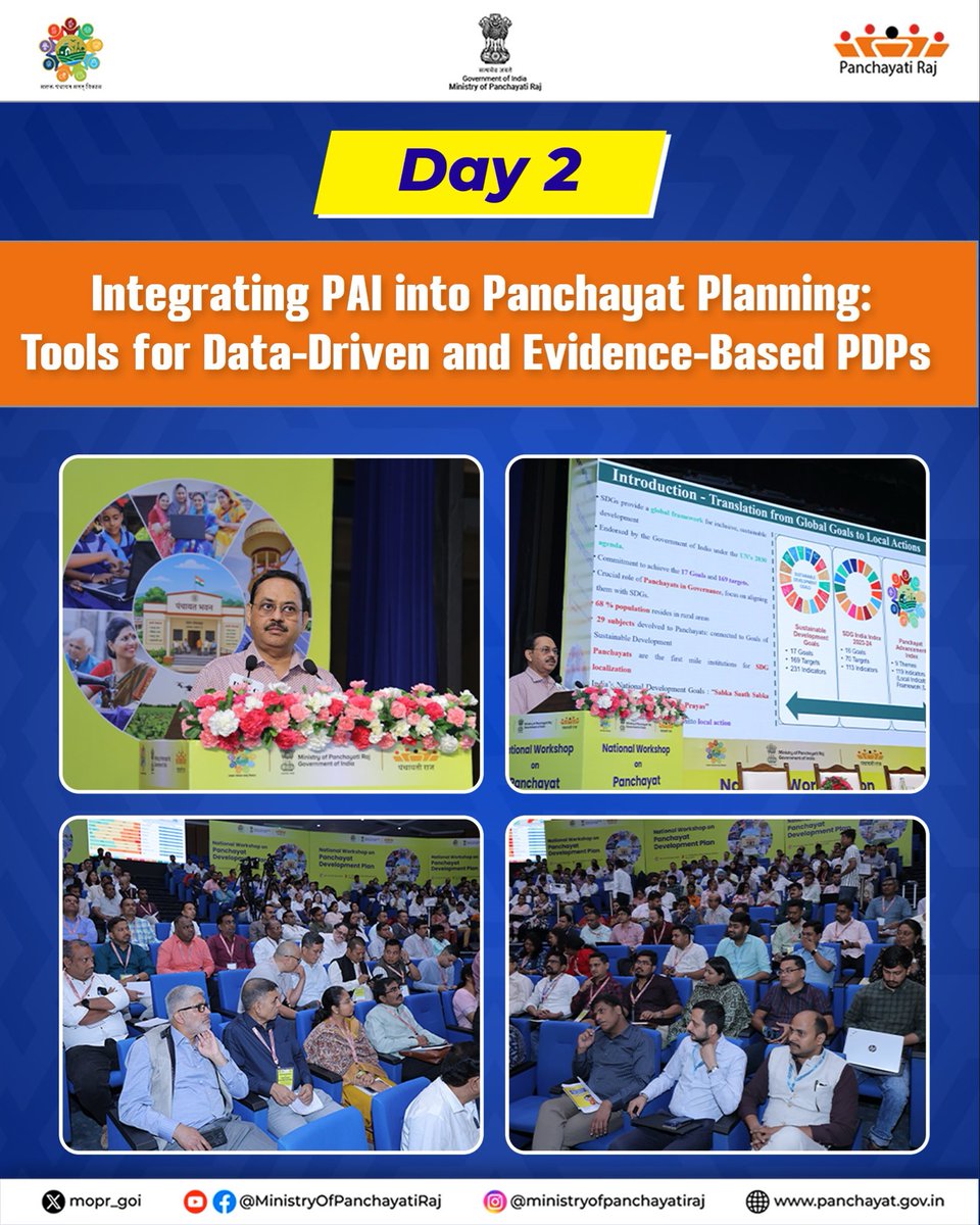 mopr_goi's tweet image. #Day2 of #PanchayatDevelopmentPlan Workshop | On the second day of the National Workshop on Panchayat Development Plan held at #DAIC, New Delhi, Shri Sushil Kumar Lohani, Additional Secretary, Ministry of Panchayati Raj, delivered a detailed address on various aspects of the
