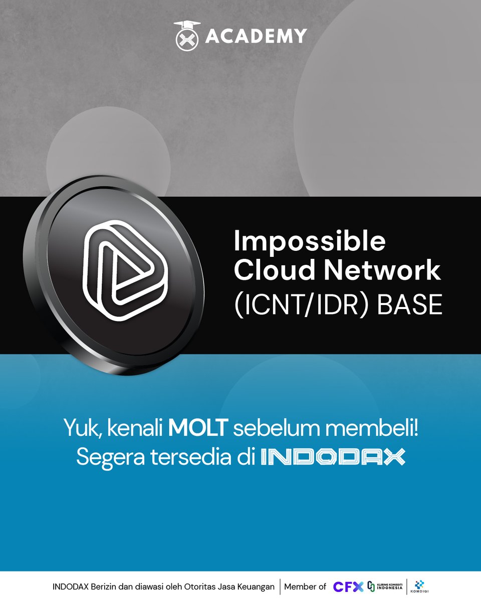Listing Impossible Cloud Network (ICNT) mulai diperdagangkan di INDODAX ...