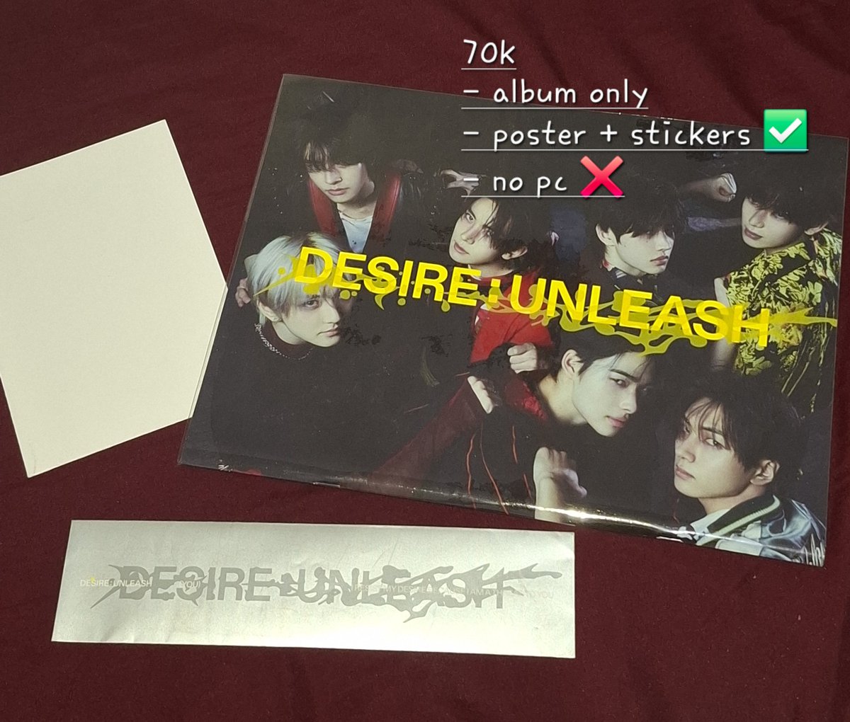 kaezhiro's tweet photo. wts want to sell rd kamar
pc jay d:u engene ver, pov r:u dd, lightstick, ru wv
- album only enhypen d:u you ver, r:u dd blue noon ver

✅️ good condi, inc. all
🍊 co via oren

tags enhypen enha jay album only https://t.co/2B6FYeuNs6