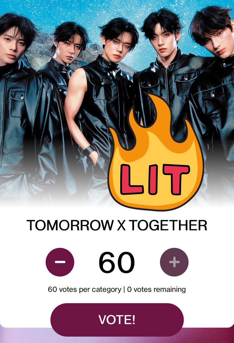 txt_voteJP's tweet photo. ／
📣American Music Awards投票
⏰ターボ投票スタート
5/6(水)15:59まで‼️
＼

ターボ投票は票数が2倍です
📍5/5(火)16:00〜5/6(水)15:59まで
🎫票数2倍Day / 1日最大60票投票可能
⚠️リセットまでにお忘れなく

🏆Best Male K-Pop Artist部門
🗓️投票期間: 〜5/9(土)午前3:59まで
・毎日16:00リセット(JST)

🗳️投票方法は2つ
①AMAs公式Webサイトから投票
👉 https://t.co/NCdSs1Mct8
・1アカウントにつき1日60票投票可
・複数アカウント投票可能
②AMAs公式Instagramコメント投票
👉 https://t.co/PK0w2uF9vU
・1日最大30回までコメント可能(30票)
🚨↓下記をコピペして投票🚨
" I'm voting for #malekpoptomorrowxtogether "

詳細は引用ポストの投票ガイドを参考に
投票をお願いいたします☺️

#MOAisONE
#TOMORROW_X_TOGETHER