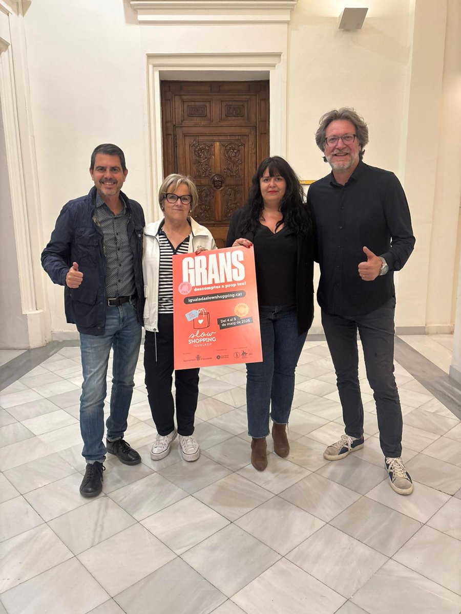 comercigualada's tweet photo. Arrencada una nova edició de l’Igualada Slow Shopping! 
Del 4 al 9 de maig, gaudeix de les ofertes de més de 80 establiments adherits!

Consulta el mapa i ofertes a temps real en el teu mòbil 👉 https://t.co/151HFZWaFN

#igualadaslowshopping https://t.co/kH3KkKJafK