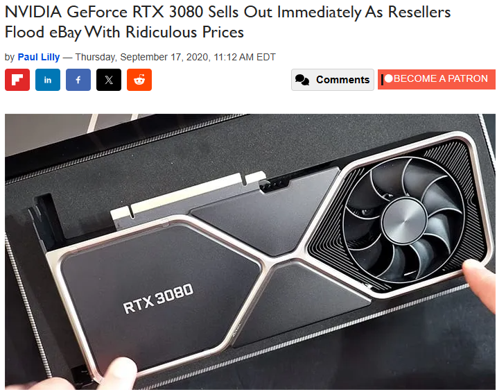 TwiceVR's tweet photo. RTX 30 series launch — 2020. If you know, you know. https://t.co/xU6Zi5aRCE