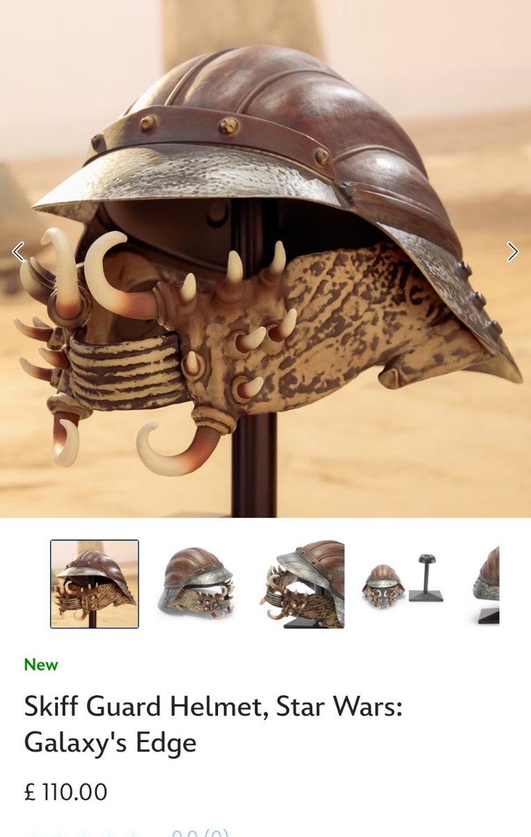 obicol's tweet photo. The Skiff Guard Helmet is live on the UK Disney Store. Get one quick if required. https://t.co/sFuRrHlvlZ