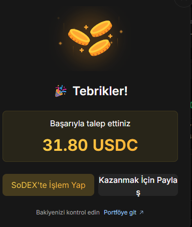 xTugrakripto's tweet image. Sodex Haftalık maaşım yattı.

Vadeli işlem açmayı seviyorsan #soDEX tam sana göre.

Hem işlem açıyorsun hem de 150m $SOSO airdrobu için puan topluyorsun.
sodex.com/join/TUGRA

@sodex_official 
@SoSoValueCrypto 
#SoPointsAirdrop #SosoValue #soDEXLeaderboard