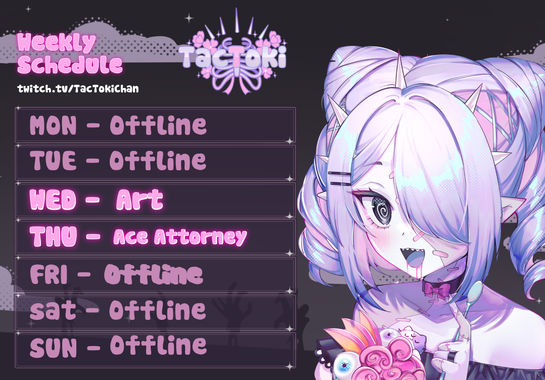 tac_toki's tweet image. 💜L͓̽i͓̽v͓̽e͓̽s͓̽t͓̽r͓̽e͓̽a͓̽m͓̽s͓̽ 💜 
▶️twitch.tv/tactokichan 
#GerVTuber #TwitchStreamer #VTuber #ZombieVTuber