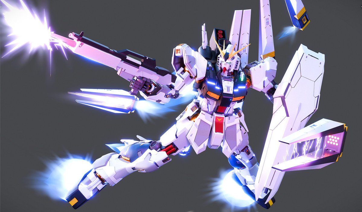 OrangeArshe's tweet image. これに着彩したらこうなります
テクスチャの存在を知らなかった時の作品なのでデカールとか貼ってないですね
#b3d #blender