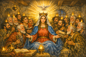RosaryManJim's tweet image. Today's #Blog - May 5 #OurLady, Queen of the #Apostles "She is still that. When we feel unequipped, when the mission seems too large for us, we go to the #UpperRoom in our hearts. We find her there. And we pray." beads-of-joy-blog-ii.blogspot.com/2026/05/Queen-…