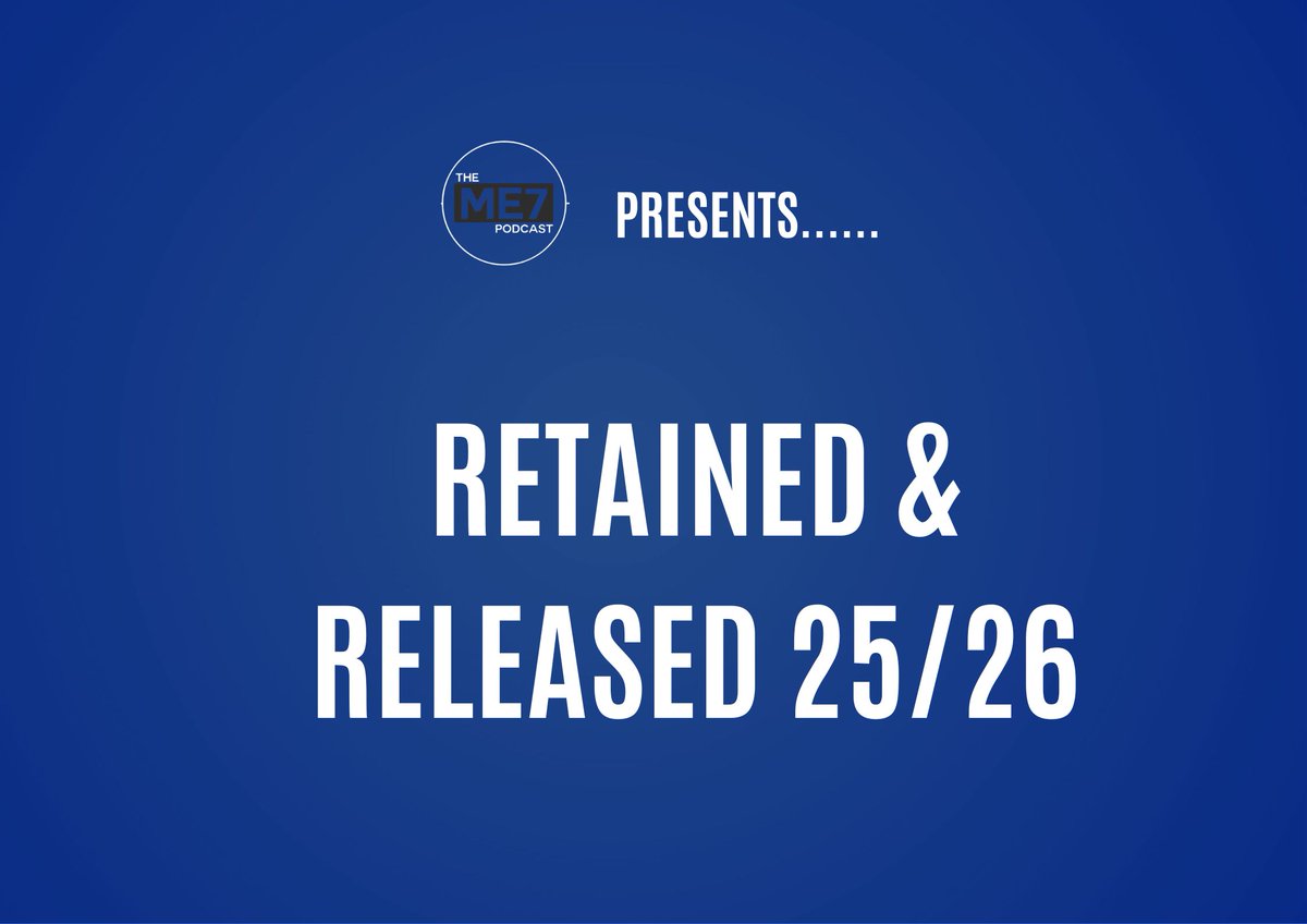 TheME7Podcast's tweet photo. RETAINED & RELEASED 2025/2026! 🎙️

Last night's show was meant to round off our "Spotlight on the Summer" series - but there was no need as #Gills announced their retained list nice and early!

So instead, watch as I am joined by @JamesCleal, @Truebluejock and @theElgrunn to discuss the released & retained players ahead of what is going to be a MASSIVE summer in ME7. 

Are the panel happy with those on the way out the door? 🚪

What are our initial expectations for those staying at the club next season? 💭

Please like, share and subscribe! 🙏

https://t.co/zcL33MHKYJ