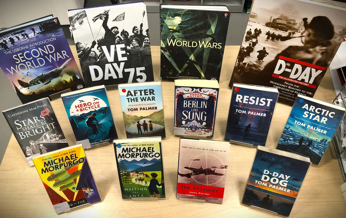 LibrarianSsa's tweet photo. Some of our displays for May. May 4th - Science Fiction Month. VE Day 81. Mental Health Awareness Week. Posters relevant to our May events and new and ongoing competitions; Daisy Education Spring into Reading book Review &amp; The Science Fiction Book Cover Design. #WeAreSouthShore https://t.co/ElLxPvIq3L