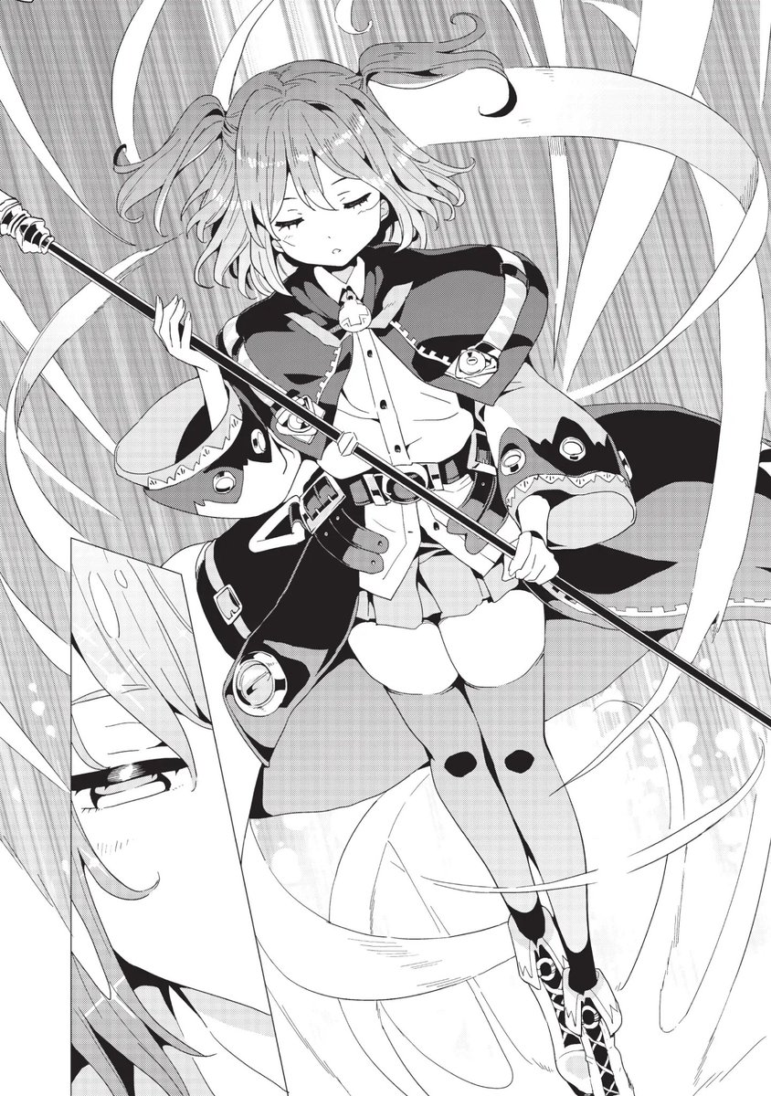 StellarEstel's tweet photo. @SmuggyHeart Floating down, her body would fully materialize. Sporting a staff that was just about as tall as the 𝘆𝗼𝘂𝗻𝗴 𝘀𝗮𝗴𝗲 was. Her shoes would softly 𝗰𝗹𝗮𝗰𝗸 against the ground as her eyes slowly open.

Staring at what she assumed is her new Master. https://t.co/MBlw1Y1nD2