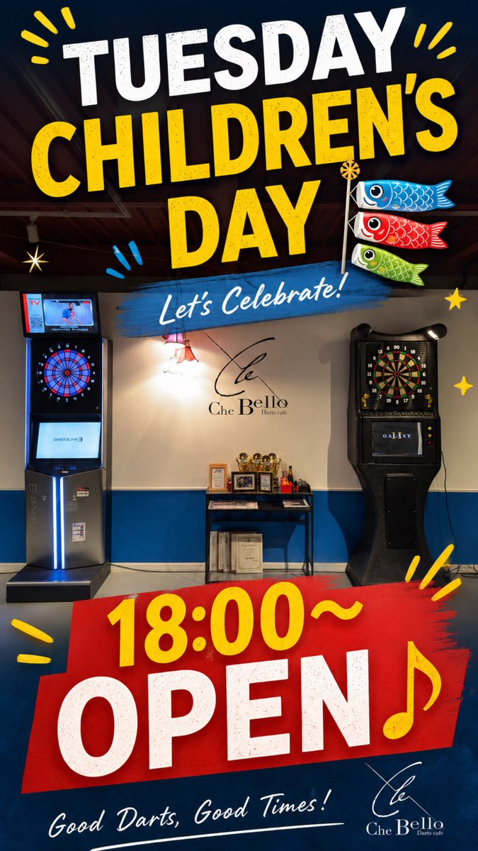 Darts Cafe Che Bello tweet media