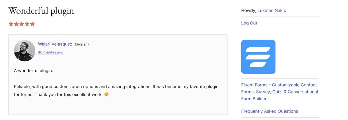 mr_mihi's tweet photo. @Fluent_Forms - We quietly crossed 700,000+ users recently.

No big announcement, no countdown—just steady growth, one user at a time. 

Reading a review like this never gets old.

Still Improving.
#FluentForms https://t.co/ytiGVPr6MT