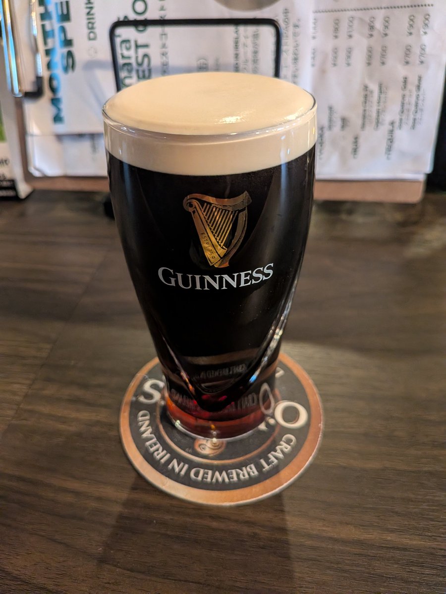 Pcamp48577639's tweet image. 皆で梯子酒🍺
ギネス生うまし