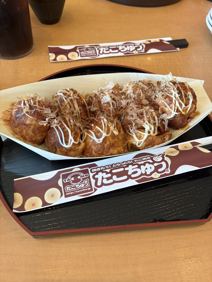 仲良し♡たこ焼き 大垣にてたこ焼き食す🤗 何時にウチに辿り着くか は未定なのだ🤣