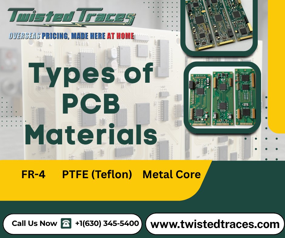 twistedtraces's tweet photo. Types of PCB Materials
FR-4 offers a balance of cost and performance, PTFE supports RF and high-frequency signal transmission, and metal core PCBs provide efficient heat dissipation. Selection depends on dielectric, thermal, and operating conditions.
Read: https://t.co/HmmRd646ao https://t.co/Uh5AzRzlBi