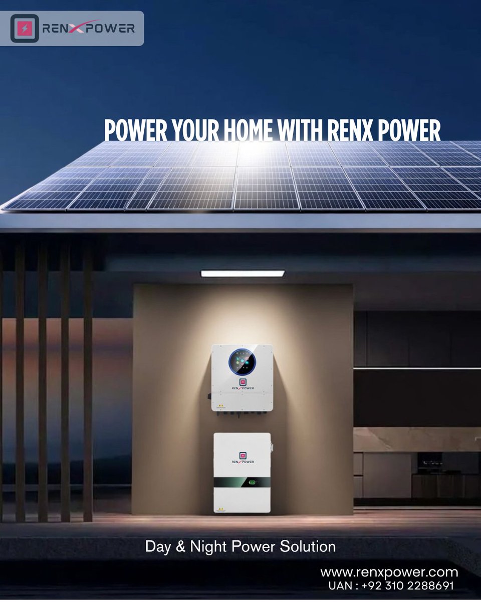 RenXPower's tweet image. 𝐏𝐨𝐰𝐞𝐫 𝐘𝐨𝐮𝐫 𝐇𝐨𝐦𝐞 𝐰𝐢𝐭𝐡 𝐑𝐞𝐧𝐗 𝐏𝐨𝐰𝐞𝐫!
𝐃𝐚𝐲 &amp;amp; 𝐍𝐢𝐠𝐡𝐭 𝐏𝐨𝐰𝐞𝐫 𝐒𝐨𝐥𝐮𝐭𝐢𝐨𝐧

𝐋𝐢𝐯𝐞 𝐒𝐦𝐚𝐫𝐭 𝐰𝐢𝐭𝐡 𝐑𝐞𝐧𝐗 𝐏𝐨𝐰𝐞𝐫
𝐔𝐀𝐍 : 𝟎𝟑𝟏𝟎 𝟐𝟐𝟖𝟖𝟔𝟗𝟏
#BatteryRevolution #EnergyStorage #SolarPower #RenewableEnergy #RenXPower