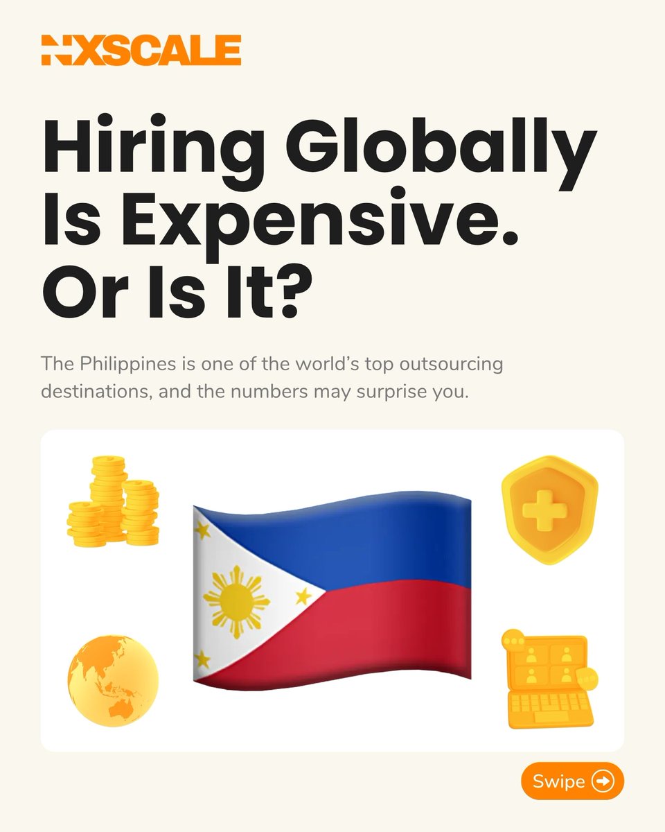 nxscale's tweet photo. Scaling your startup shouldn't mean flying blind on hiring costs. 💸

Want to run your numbers? Comment "SCALE" below and we’ll DM you the link to the calculator!

#nXscale #StartupFounders #OutsourcingPH #HiringStrategy #ScaleSmarter #PhilippinesTalent #RemoteTeams https://t.co/tqh47tq4e0